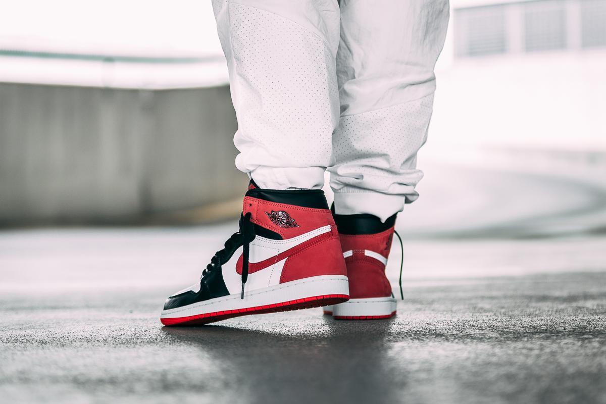 Air jordan 1 hot sale track red